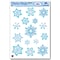 Beistle 12 x 17 Crystal Snowflake Clings; 105/Pack