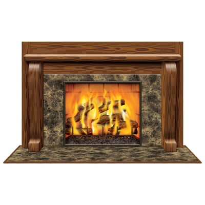 Beistle 3 2 x 5 2 Fireplace Backdrop; 2/Pack