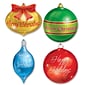 Beistle 13 1/2" - 16 1/2" Christmas Ornament Cutouts; 12/Pack