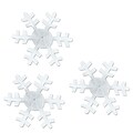 Beistle 3 1/2 - 4 1/2 Winter Snowflakes Cutouts; 75/Pack
