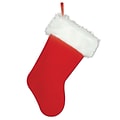 Beistle 15 Plush Christmas Stocking; Red/White, 4/Pack