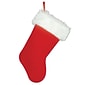 Beistle 15" Plush Christmas Stocking; Red/White, 4/Pack
