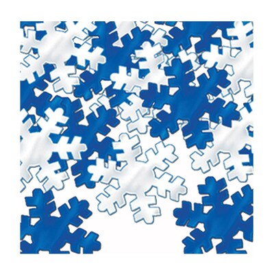 Beistle 1 Snowflakes Fanci Confetti; Blue/Silver, 5/Pack