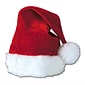 Beistle Santa Hat With Plush Trim, One Size, Red