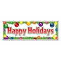 Beistle 5 x 21 Happy Holidays Sign Banner; 3/Pack