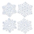 Beistle 14 Glittered Snowflake Cutouts; 8/Pack