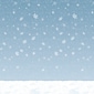 Beistle 4' x 30' Winter Sky Backdrop