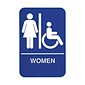 Update International S69B-1BL, "Women" Accessible Braille Sign