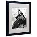 Trademark Fine Art Manhattan Bridge Detail 16 x 20 Black Frame Art