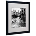 Trademark Fine Art Montmartre 16 x 20 Black Frame Art