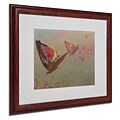 Trademark Fine Art Butterflies With Riders 16 x 20 Wood Frame Art