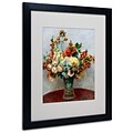 Trademark Fine Art Flowers In a Vase 1898 16 x 20 Black Frame Art