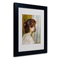 Trademark Fine Art Head of a Young Woman 11 x 14 Black Frame Art