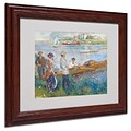 Trademark Fine Art Oarsmen at Chatou 1879 11 x 14 Wood Frame Art