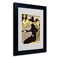 Trademark Fine Art Divan Japonais 11 x 14 Black Frame Art