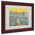 Trademark Fine Art Sower 1888 11 x 14 Wood Frame Art