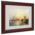Trademark Fine Art Sunset Venice 1902 11 x 14 Wood Frame Art