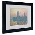 Trademark Fine Art The Houses of Parliament 11 x 14 Black Frame Art