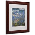 Trademark Fine Art Water Lilies IV 1840-1926 11 x 14 Wood Frame Art