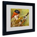 Trademark Fine Art Young Spanish Woman 11 x 14 Black Frame Art