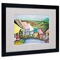 Trademark Fine Art English Countryside 16 x 20 Black Frame Art