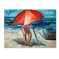 Trademark Fine Art Beach Umbrella 35 x 47 Canvas Art