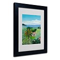 Trademark Fine Art Costa Rican Beach 11 x 14 Black Frame Art