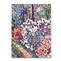 Trademark Fine Art Flowers In the Forest 18 x 24 Canvas Art