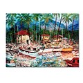 Trademark Fine Art Lahaina Boats 18 x 24 Canvas Art