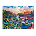 Trademark Fine Art Sunset 35 x 47 Canvas Art