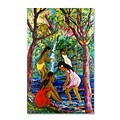 Trademark Fine Art Four Girls In Maui 22 x 32 Canvas Art