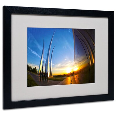 Trademark Fine Art Air Force Memorial 15 16 x 20 Black Frame Art