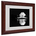 Trademark Fine Art Jefferson Memorial 11 x 14 Wood Frame Art