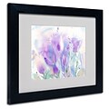 Trademark Fine Art Purple Blues 11 x 14 Black Frame Art