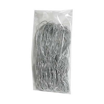 JAM Paper String Ties, Silver Metallic, 50/Pack (6564975B50)