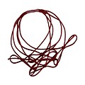 JAM Paper® Metallic Elastic String Ties, 16 inch Loop, Red, 50 per Pack (6564979B50)