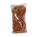 JAM Paper® Metallic Elastic String Ties, 16 inch Loop, Copper, 50 per Pack (6564982B50)