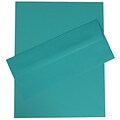 JAM Paper® #10 Business Stationery Set, 4.125 x 9.5, Sea Blue Recycled, 100/Pack (303024419)