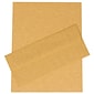 JAM Paper® #10 Business Stationery Set, 4.125 x 9.5, Parchment Antique Gold Recycled, 100/Pack (303024425)