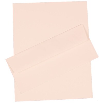 JAM Paper® #10 Business Stationery Set, 4.125 x 9.5, Strathmore Bright White Wove, 100/Pack, (303024434)