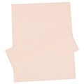 JAM Paper® #10 Business Stationery Set, 4.125 x 9.5, Strathmore Bright White Laid, 100/Pack (303024435)