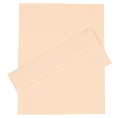 JAM Paper® #10 Business Stationery Set, 4.125 x 9.5, Strathmore Natural White Wove, 100/Pack (303024443)