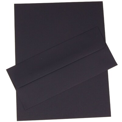 JAM Paper® #10 Business Stationery Set, 4.125 x 9.5, Navy Blue, 50/Pack (303024452)
