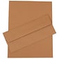 JAM Paper® #10 Business Stationery Set, 4.125 x 9.5, Brown Kraft Paper Bag, 50/Pack (303024455)