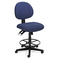 OFM™ Fabric 24-Hour Computer Task Stool; Blue