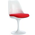 Modway Lippa 32 1/2H Padded Fabric Dining Side Chair, Red