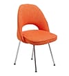 Modway Cordelia 33"H Tweed Fabric Dining Side Chair; Orange