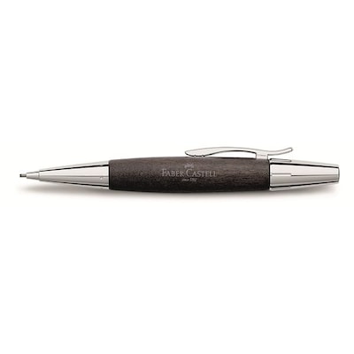 Faber-Castell E-Motion Propelling Pencil, Pearwood/Chrome Black