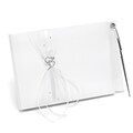 HBH™ Heartfelt Whimsy Guest Book and Pen, White