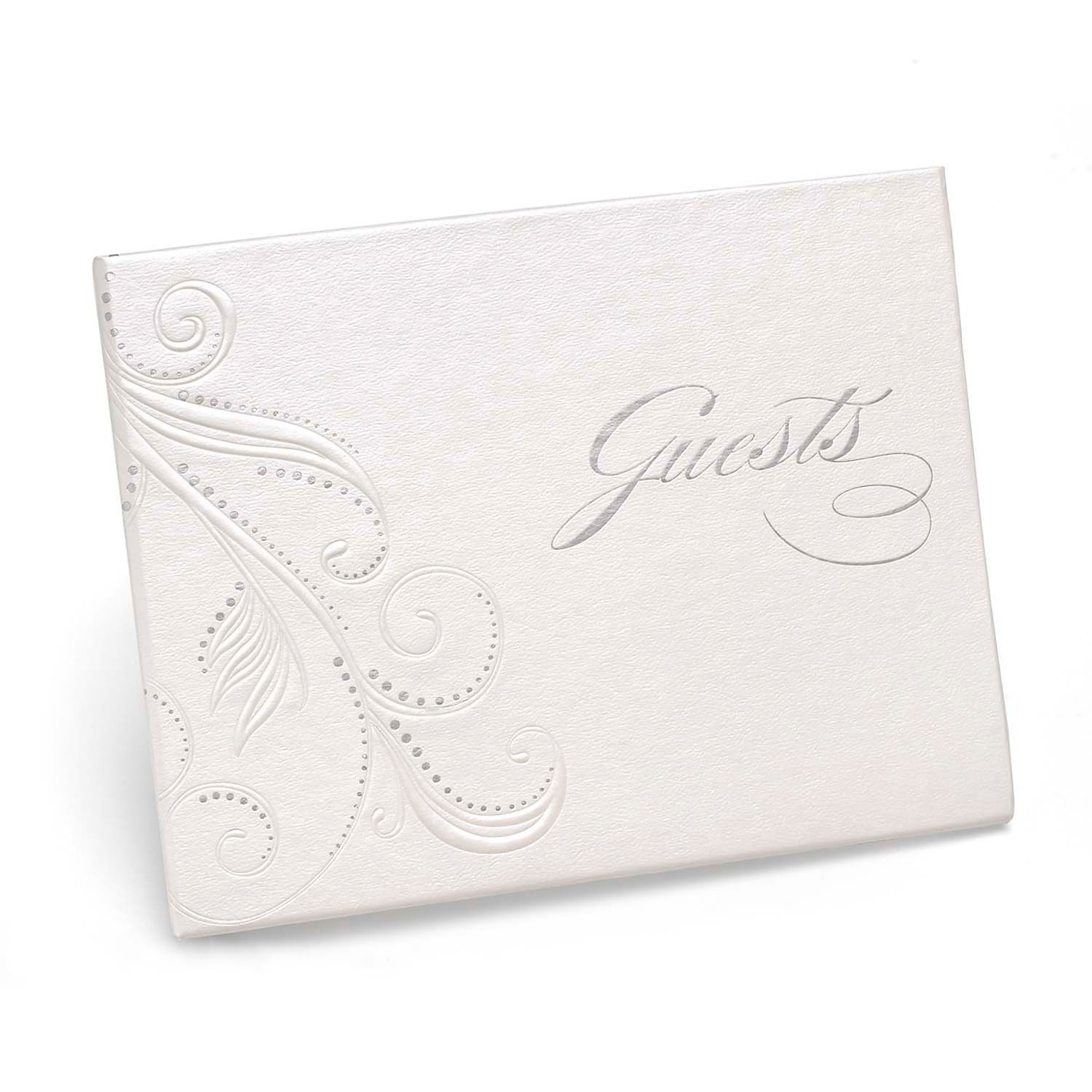 HBH™ Swirl Dots Guest Book, White